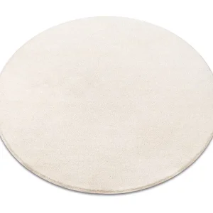 Tapete redondo TECIDO MACIO MICRO creme avião cor sólida cercle 133 cm