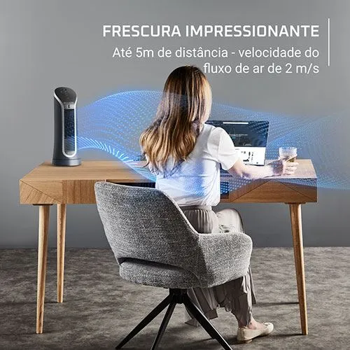 Ar Condicionado Compacto Coluna de Ar Rowenta Eole Prático VU6220F0 - Azul