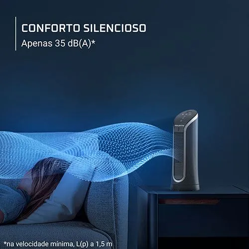 Ar Condicionado Compacto Coluna de Ar Rowenta Eole Prático VU6220F0 - Azul