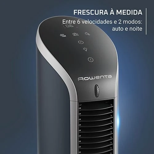 Ar Condicionado Compacto Coluna de Ar Rowenta Eole Prático VU6220F0 - Azul