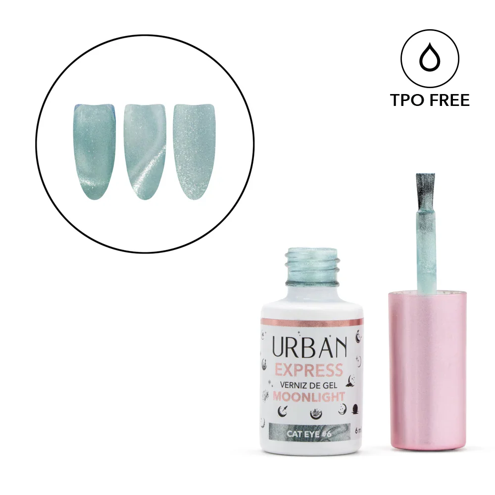 Profissional Acabamento Verniz Gel Express Moonlight Cat Eye #6 6ml