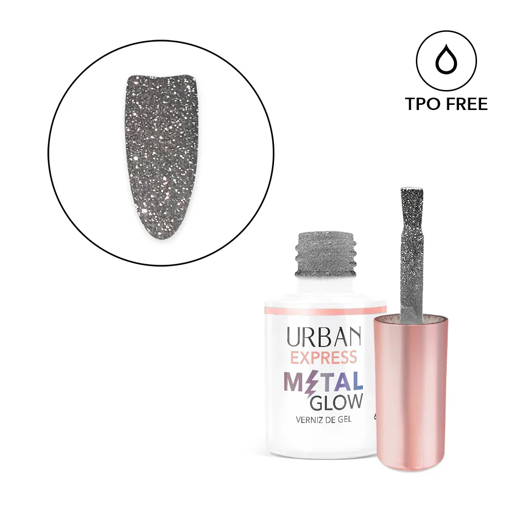 Verniz Gel Express Metálico Glow #1 6ml