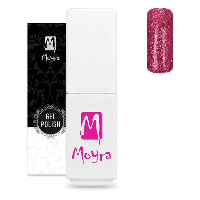 Verniz Gel Moyra Pequeno Gel Polish Diamond Collection 607 Pink