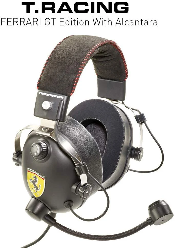 Kit Volante Thrustmaster Diversos Ferrari 599xx Evo 30 Add-On Alcantara Edition + Headset Ferrari