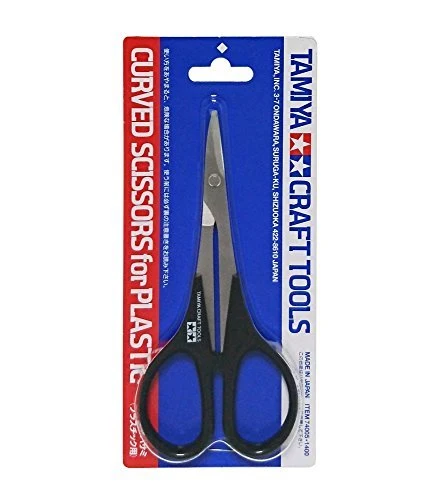Tesoura curva TAMIYA Craft Tool Series No.05 para modelo plástico 74005
